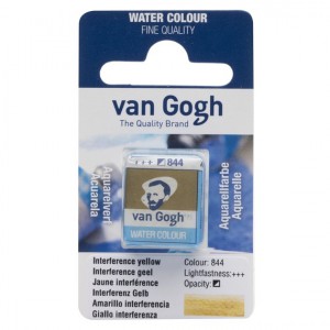 VAN GOGH - Peinture aquarelle Godet - Jaune Interférence 844