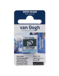 VAN GOGH - Peinture aquarelle Godet - Crépuscule Vert 630