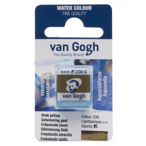 VAN GOGH - Peinture aquarelle Godet - Crépuscule Jaune 230