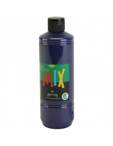 Ready Mix - Peinture Gouache violet, mate, 500 ml/ 1 flacon