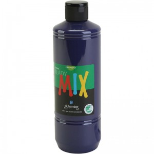 Ready Mix - Peinture Gouache violet, mate, 500 ml/ 1 flacon