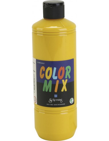 Color Mix - Peinture Gouache - jaune pailleté, mate, 500 ml/ 1 flacon