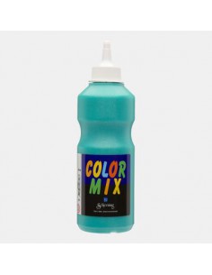 Color Mix - Peinture Gouache - vert pailleté, mate, 500 ml/ 1 flacon