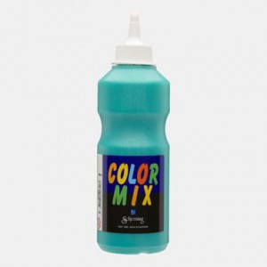 Color Mix - Peinture Gouache - vert pailleté, mate, 500 ml/ 1 flacon