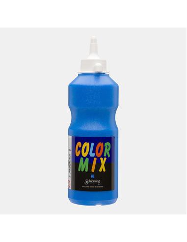 Color Mix - Peinture Gouache - bleu pailleté, mate, 500 ml/ 1 flacon