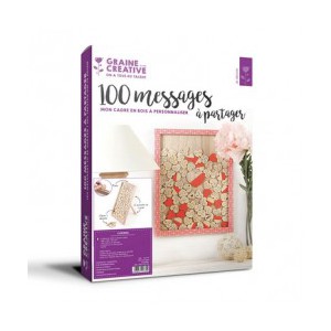 100 MESSAGES A PARTAGER EN BOIS 300x420x20mm