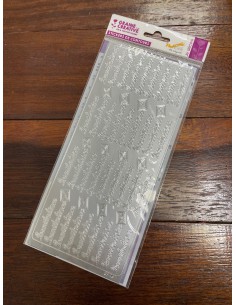 PEEL OFF'S  INVITATION ARGENT 105x232mm