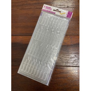 PEEL OFF'S  INVITATION ARGENT 105x232mm