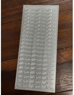PEEL OFF'S ARGENT - MARIAGE - Menu
