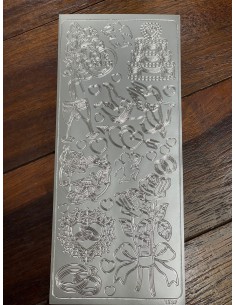 PEEL OFF'S ARGENT - MARIAGE - Décors