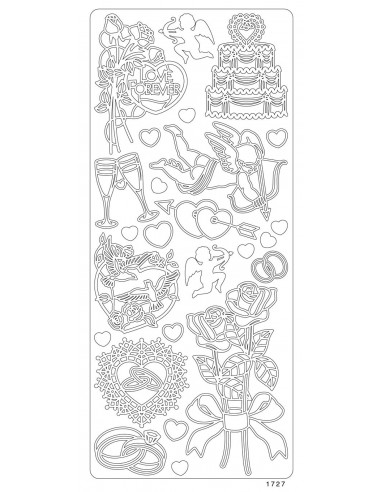 PEEL OFF'S ARGENT - MARIAGE - Décors