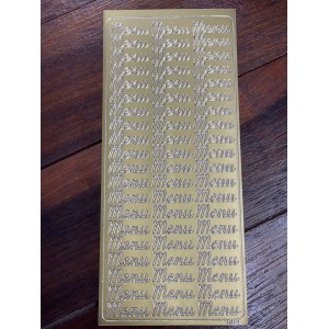 PEEL OFF'S OR - MARIAGE - Menu