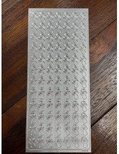 PEEL OFF'S ARGENT - NAISSANCE - Tétines