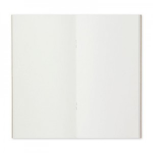 TRAVELER'S recharge 003 - carnet pages blanches - regular - 64 pages