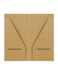 TRAVELER'S  accessoire 020 - double pochette Kraft regular 2