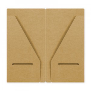 TRAVELER'S  accessoire 020 - double pochette Kraft regular