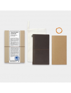 TRAVELER'S  cuir  Marron - starter kit - taille regular 2