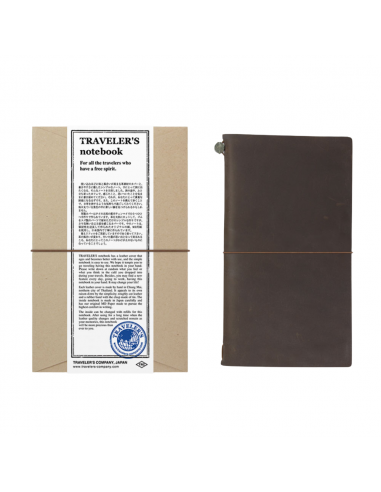 TRAVELER'S  cuir  Marron - starter kit - taille regular