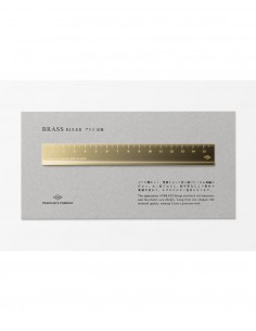 TRAVELER'S company BRASS regle 16cm - laiton massif