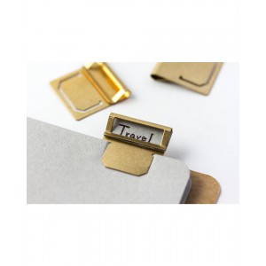 TRAVELER'S company BRASS clips marque page - laiton massif
