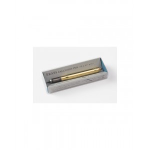TRAVELER'S BRASS Stylo bille noir 0,5mm - laiton massif