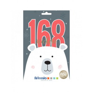 Livret de 168 autocollants appartenant à la collection Beary Christmas. Une page mesure 24 cm x 15.5 cm