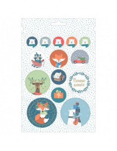 Livret de 168 autocollants appartenant à la collection Beary Christmas. Une page mesure 24 cm x 15.5 cm 2