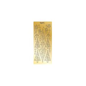 Stickers de contours Peel Off's - Sapin Arabesque Or