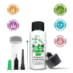 PETIT Bearly Art - Colle séchage rapide + kit de 3 pointes de précision