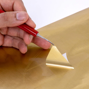 EasyPSV Permanent Brushed SISER - Vinyle autocollant metal brossé - Gold