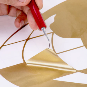 EasyPSV Permanent Brushed SISER - Vinyle autocollant metal brossé - Gold