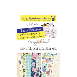 BUNDLE beaux cardstocks, stickers et accessoires : MAGGIE HOLMES - Flourish
