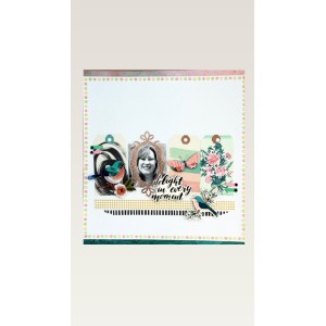 BUNDLE beaux cardstocks, stickers et accessoires : MAGGIE HOLMES - Flourish