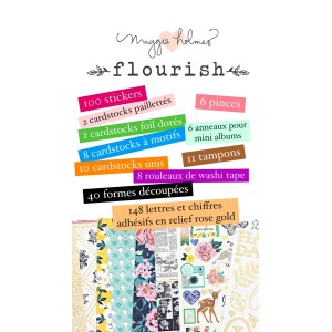 BUNDLE beaux cardstocks, stickers et accessoires : MAGGIE HOLMES - Flourish