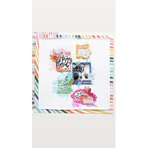 BUNDLE beaux cardstocks, stickers et accessoires : DEAR LIZZY - She's Magic