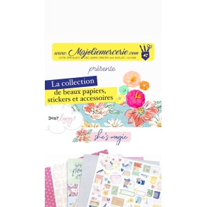 BUNDLE beaux cardstocks, stickers et accessoires : DEAR LIZZY - She's Magic