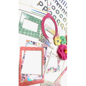BUNDLE beaux cardstocks, stickers et accessoires : DEAR LIZZY - She's Magic