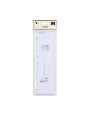 CLASSIC - 3 Marques pages en plastique - Work + Life Signature