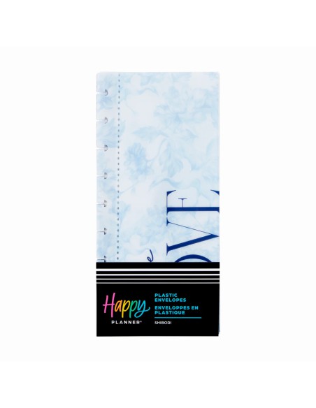 3 enveloppes en plastique - Shibori