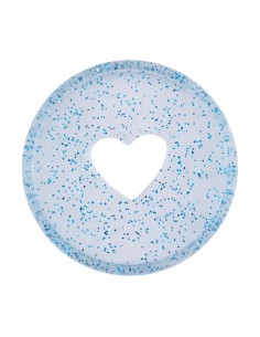 Medium - 9 anneaux en plastique - Blue Glitter