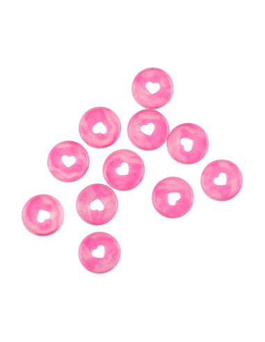 Medium - 11 anneaux en plastique -  Berry Pink Translucent Swirl