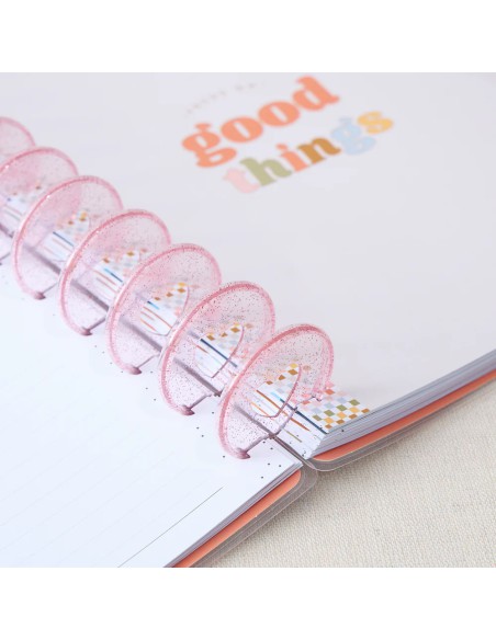 BIG - 11 anneaux en plastique - Transluscent with Glitter Expander