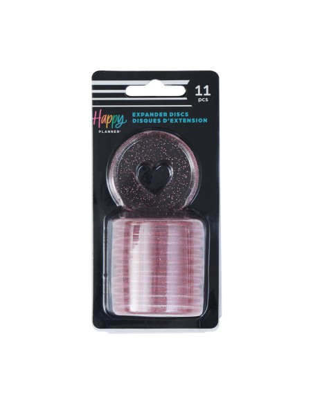 BIG - 11 anneaux en plastique - Transluscent with Glitter Expander