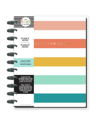 Big Happy Planner ™ - non daté - Cabana Stripe , Plans & Notes