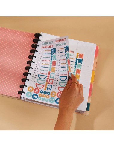Big Happy Planner ™ - non daté - Cabana Stripe , Plans & Notes