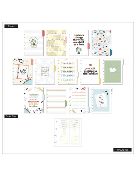 Classic Happy Planner ™ - non daté - Kind Teacher