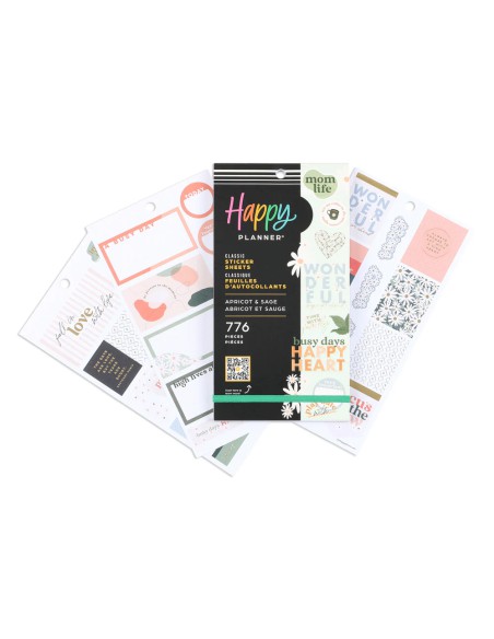 Bloc de 776 Stickers - Apricot & Sage Mom