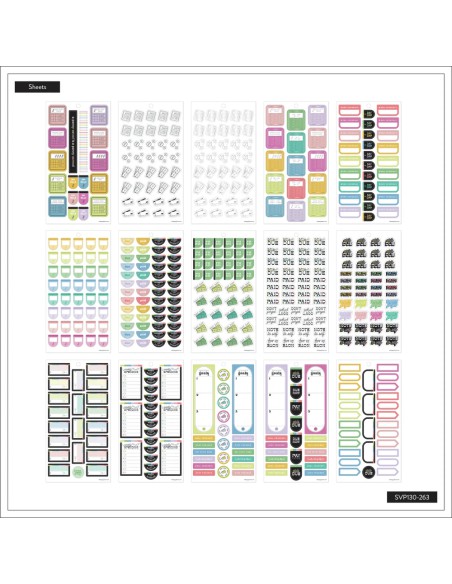 Bloc de 994 Stickers - Bright Budget