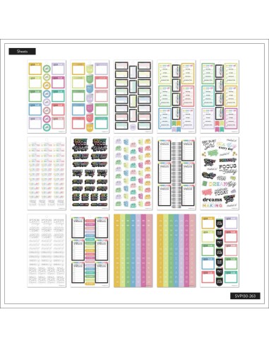 Bloc de 994 Stickers - Bright Budget