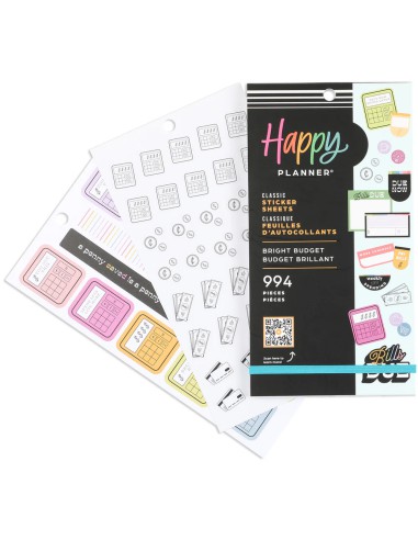 Bloc de 994 Stickers - Bright Budget